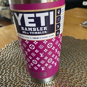 NWT Magenta Louis Vuitton Yeti 20oz Rambler Tumblr